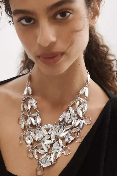 By Anthropologie Crystal Statement Collar Necklace In Multi