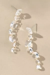 By Anthropologie Crystal Stone Drop Earrings In Transparent