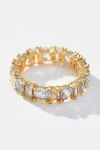 By Anthropologie Crystal Stone Stacking Ring In Blue