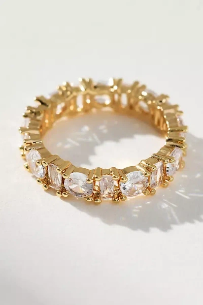 By Anthropologie Crystal Stone Stacking Ring In Transparent