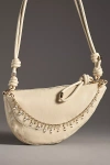 By Anthropologie Crystal Teardrop Bag Charm In Gold