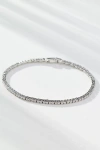 By Anthropologie Crystal Tennis Bracelet In Burgundy