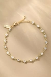 By Anthropologie Crystal Tennis Bracelet In Gold