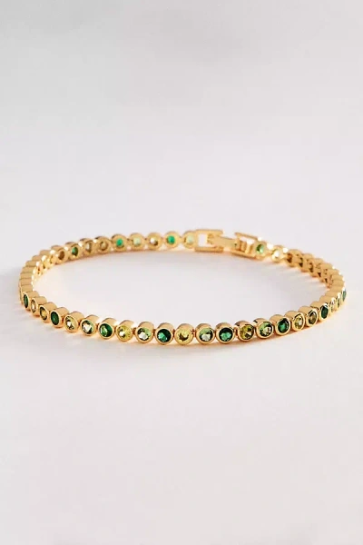By Anthropologie Crystal Tennis Bracelet In Pink