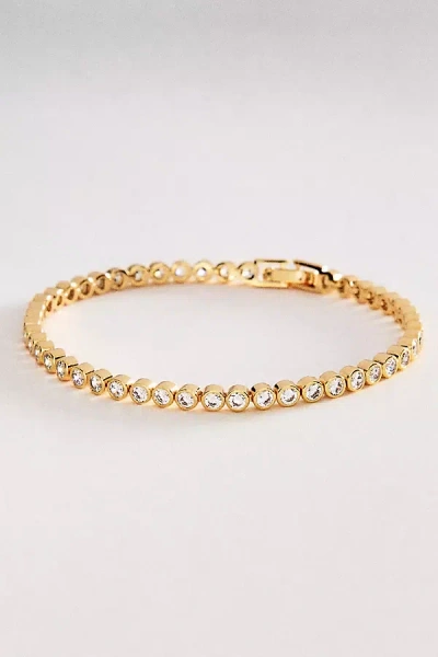 By Anthropologie Crystal Tennis Bracelet In Pink
