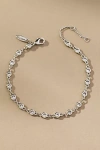 By Anthropologie Crystal Tennis Bracelet In Silver