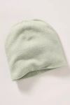 By Anthropologie Cuffless Ribbed Beanie In Green