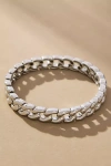 By Anthropologie Curb Link Stretch Bracelet In Silver