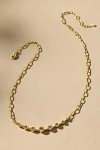 By Anthropologie Curved Bar Crystal Necklace In Gold