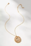 By Anthropologie Curved Circle Pendant Necklace In Gold