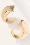 By Anthropologie Curved Metal Post Earrings In Gold