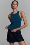 By Anthropologie Cut-in Sweater Tank Top In Blue