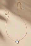 By Anthropologie Dainty Crystal Cluster Necklace In Clear