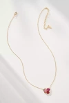 By Anthropologie Dainty Crystal Cluster Necklace In Pink