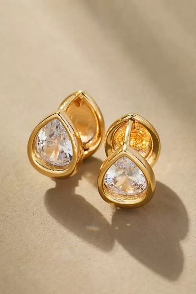By Anthropologie Dainty Teardrop Post Earrings In Gold