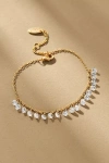 By Anthropologie Dangling Crystal Bracelet In Clear