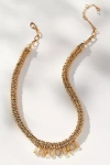 By Anthropologie Dangling Crystals Necklace In Gold