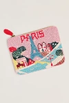 By Anthropologie Daniella Manini Beaded City Pouch In Pink