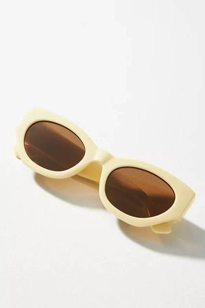 By Anthropologie Daylight Oval Sunglasses In Neutral