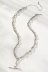 By Anthropologie Delicate Bar Charm Necklace In Silver