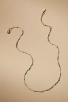 By Anthropologie Delicate Bead Necklace In Blue