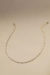 By Anthropologie Delicate Bead Necklace In Brown
