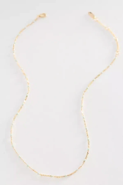 By Anthropologie Delicate Bead Necklace In Gold