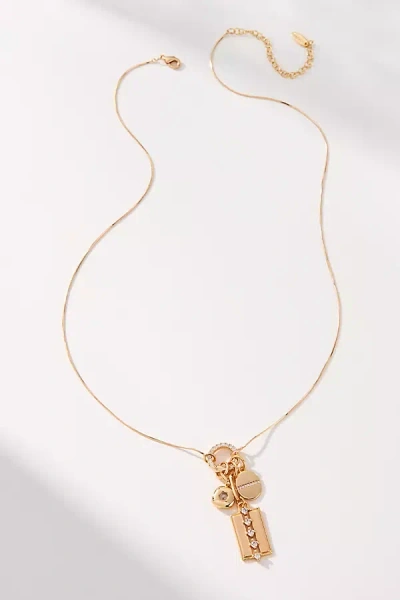 By Anthropologie Delicate Charm Cluster Necklace In Gold