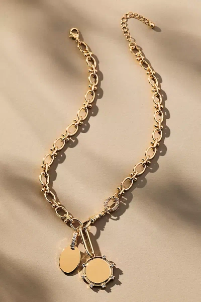By Anthropologie Delicate Charm Cluster Necklace In Gold