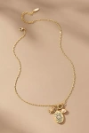 By Anthropologie Delicate Charm Cluster Necklace In Yellow
