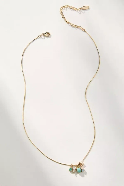 By Anthropologie Delicate Charm Necklace In Green