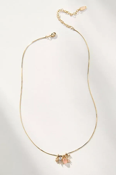 By Anthropologie Delicate Charm Necklace In Orange
