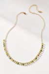 By Anthropologie Delicate Colorful Beaded Necklace In Green
