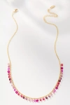 By Anthropologie Delicate Colorful Beaded Necklace In Multi