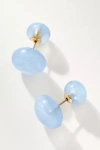 By Anthropologie Delicate Colorful Glassy Post Earrings In Blue