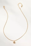 By Anthropologie Delicate Crystal Bezel Necklace In Gold
