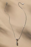 By Anthropologie Delicate Crystal Drop Necklace In Metallic