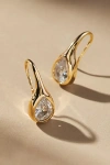 BY ANTHROPOLOGIE DELICATE CRYSTAL HUGGIE EARRINGS