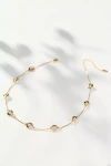 By Anthropologie Delicate Crystal Necklace In Gold