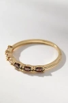 By Anthropologie Delicate Crystal Stone Ring In Brown