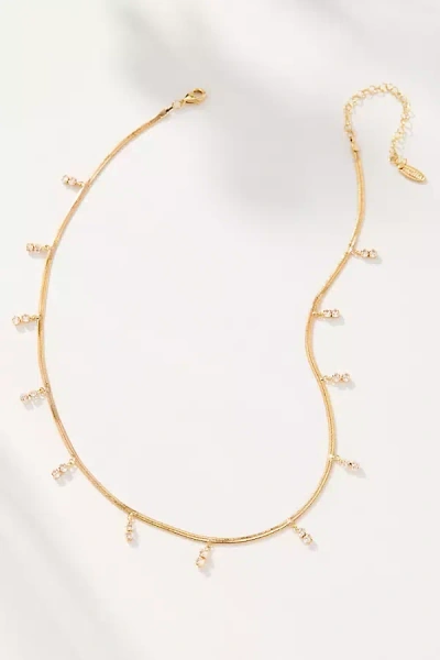 By Anthropologie Delicate Diamond Necklace In Gold