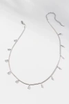 By Anthropologie Delicate Diamond Necklace In Silver