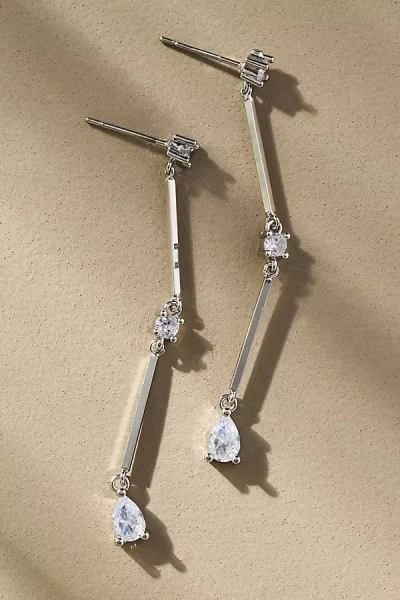 By Anthropologie Delicate Drop Earrings In Silver