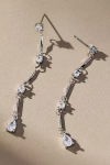 By Anthropologie Delicate Glitz Drop Earrings In Silver