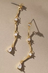 By Anthropologie Delicate Glitz Drop Earrings In Transparent