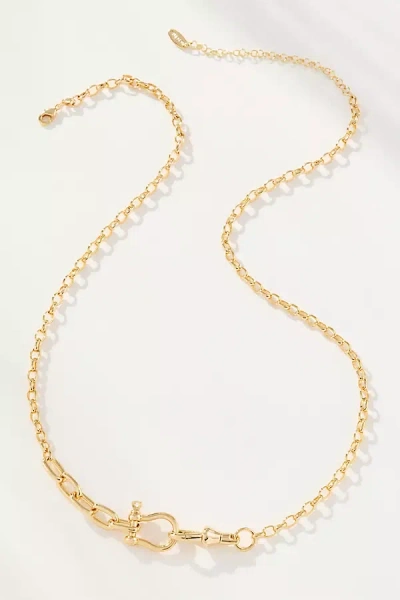 By Anthropologie Delicate Horsebit Necklace In Gold