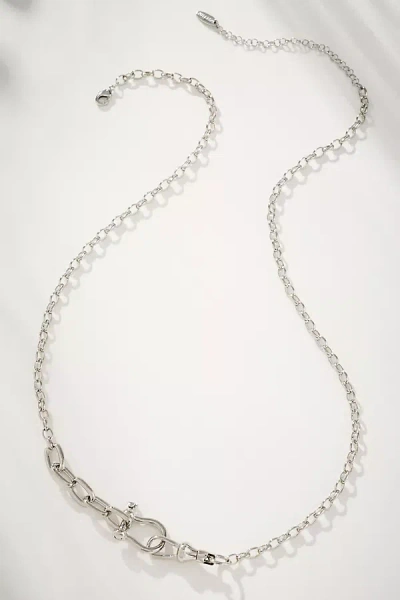 By Anthropologie Delicate Horsebit Necklace In Silver