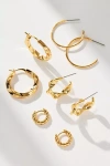 By Anthropologie Delicate Huggie Earrings, Set Of 4