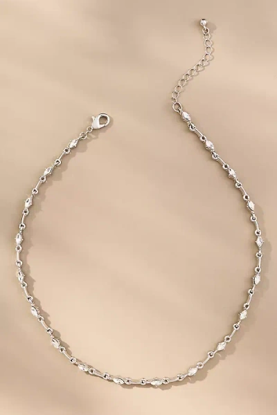 By Anthropologie Delicate Link Necklace In Silver