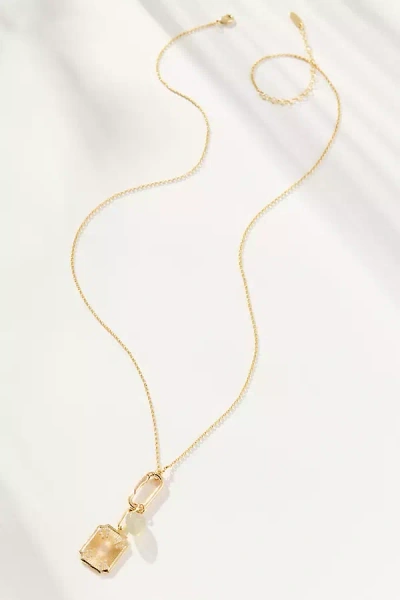 By Anthropologie Delicate Link Pendant Necklace In Gold
